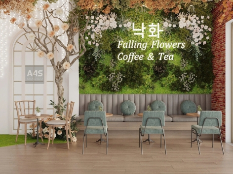 THIẾT KẾ QUÁN CAFE NHIỀU HOA