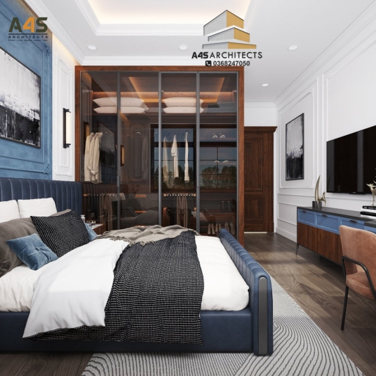 Thiết kế phòng ngủ tân cổ điển